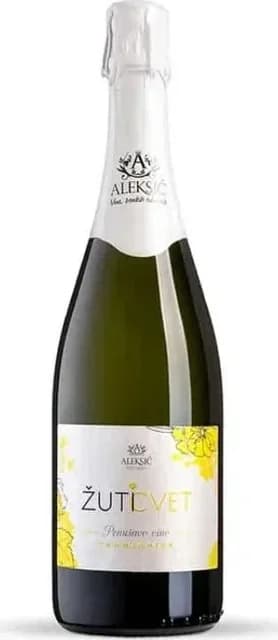 Aleksić penušavo vino Žuti cvet 0.75
