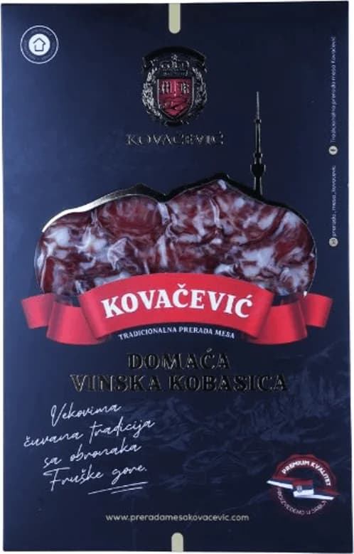 Kovacevic Suva Vinska kobasica slajs 100g