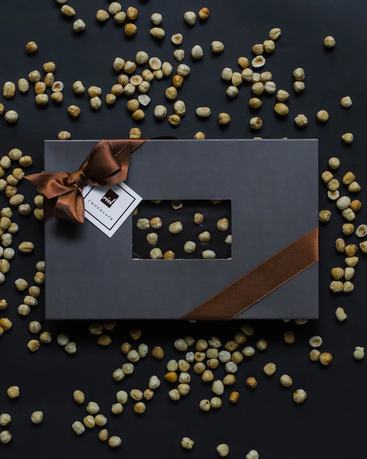 Reel Dark Chocolate 70% with Whole Hazelnuts 350g