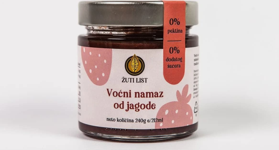 Fruit spread of 100% Strawberries 240g