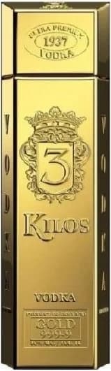 Vodka 3Kilos Gold 0.75