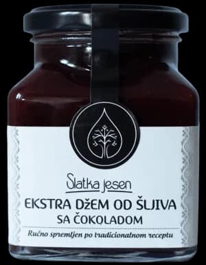 Slatka jesen Extra Plum Jam with Chocolate 370g