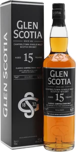 Glen Scotia 15 Year Old Campbeltown Single Malt Scotch Whisky 0,70