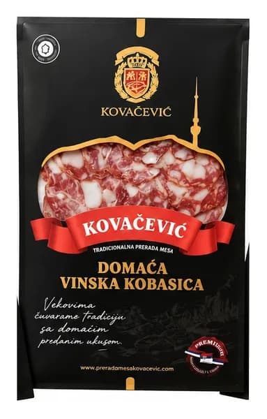 Kovacevic Suva Vinska kobasica slajs 100g