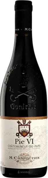M. Chapoutier Chateauneuf du Pape PIE VI 0.75