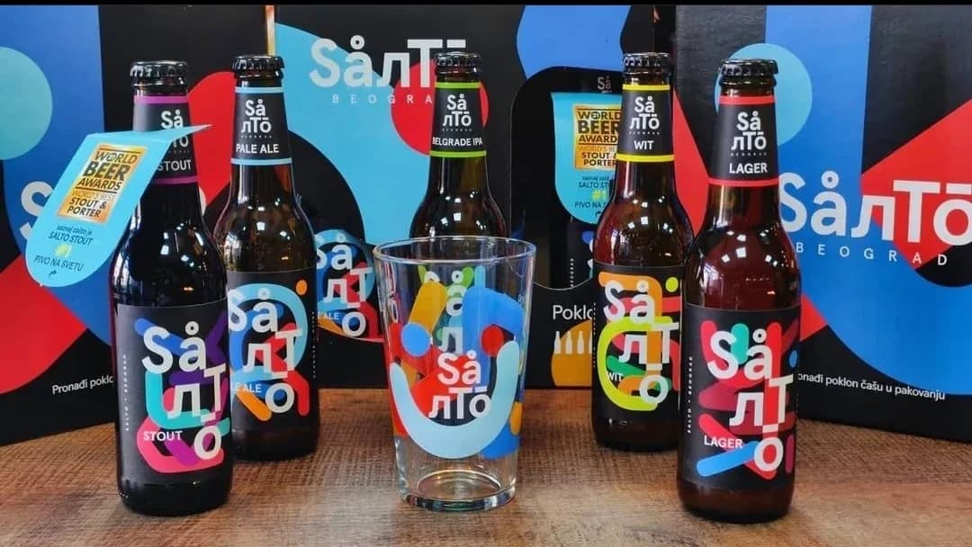 Salto craft beer poklon set 5×0.33