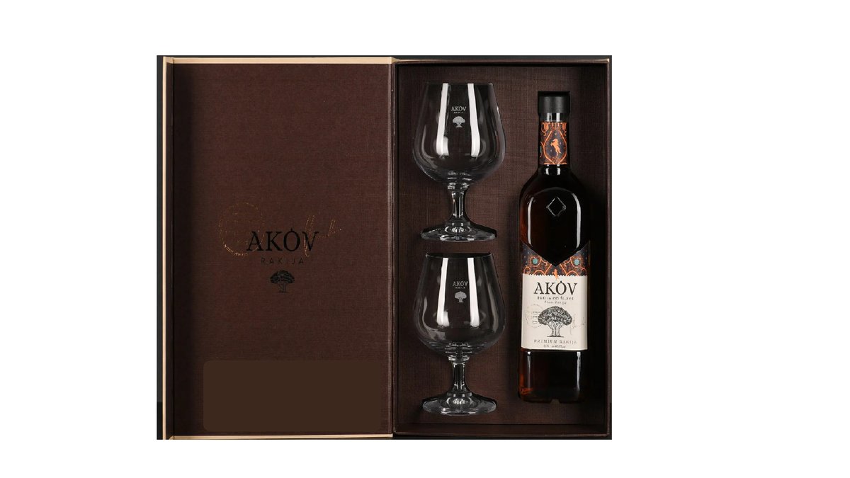 Akov Kajsija sa kutijom i casama 0.70l