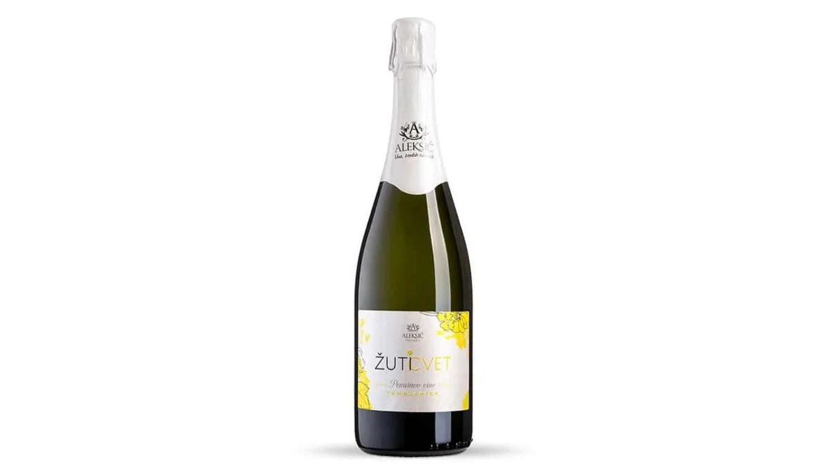 Aleksić penušavo vino Žuti cvet 0.75